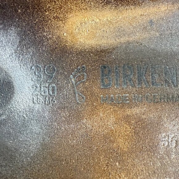 Birkenstock Gizeh Dark Brown Leather Thong Sandals Size 39/ US  8.5 - Picture 8 of 9